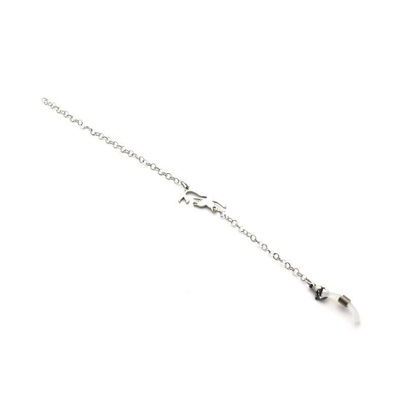 Künstlerische Silber Brille Kette Brehn