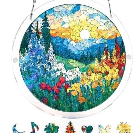 Buntglas Wandbehang Brehn