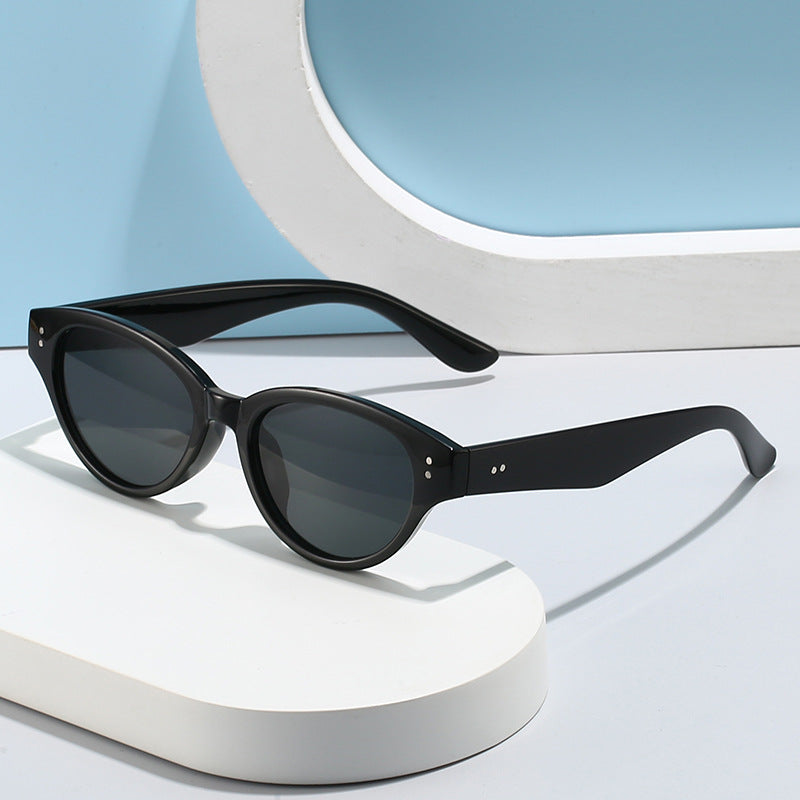 Damen Cat-Eye Sonnenbrille mit retro-inspirierter Rahmenstruktur Brehn