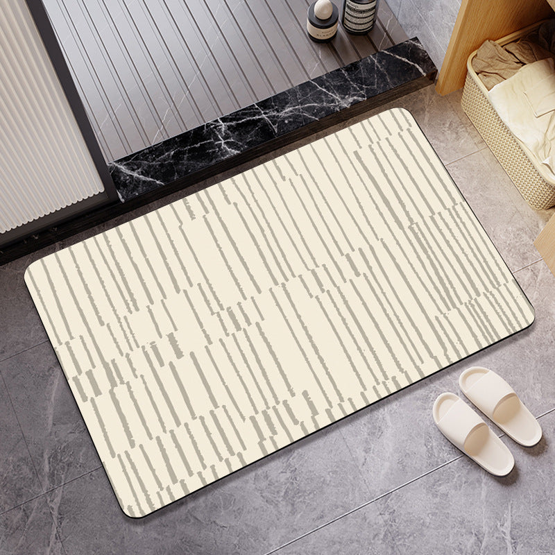 Rutschfester moderner Badteppich Brehn