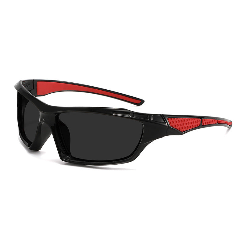 Unisex nan sportliche Wraparound-Sonnenbrille mit polarisierten, bruchsicheren Polycarbonat-Gläsern und rutschfesten Nasenpads Brehn