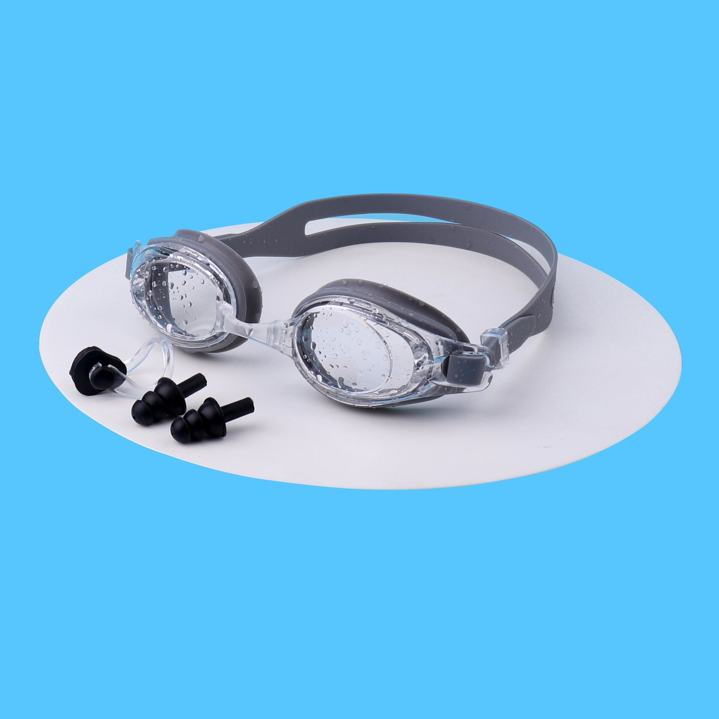 Schwimmbrille mit Integriertem Ohrenschutz und Anti-Beschlag Brehn