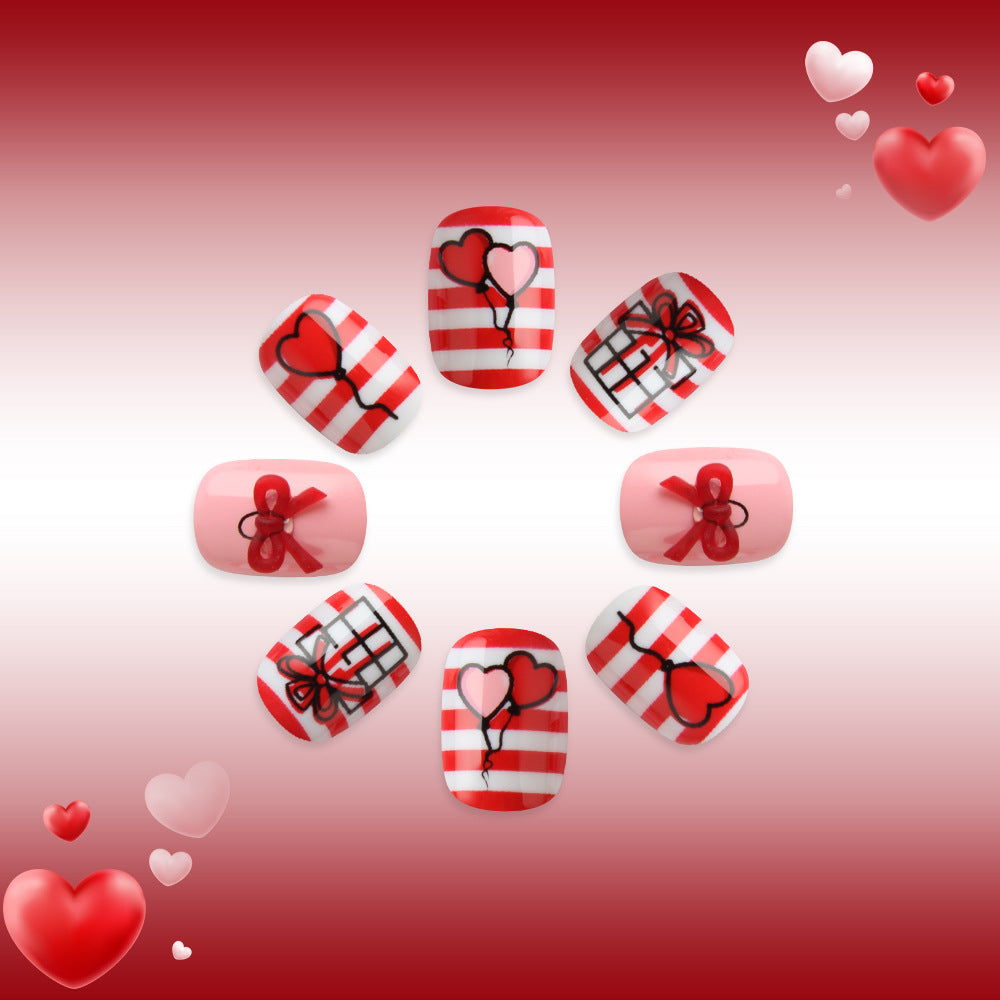 Festliches Herz- und Ballon-Nagelkunst-Set Brehn