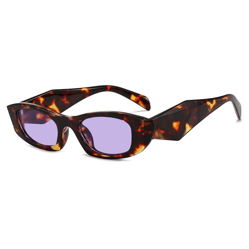 Damen trendige Cat-Eye Sonnenbrille mit einzigartigem Rahmen und UV-Schutz Brehn