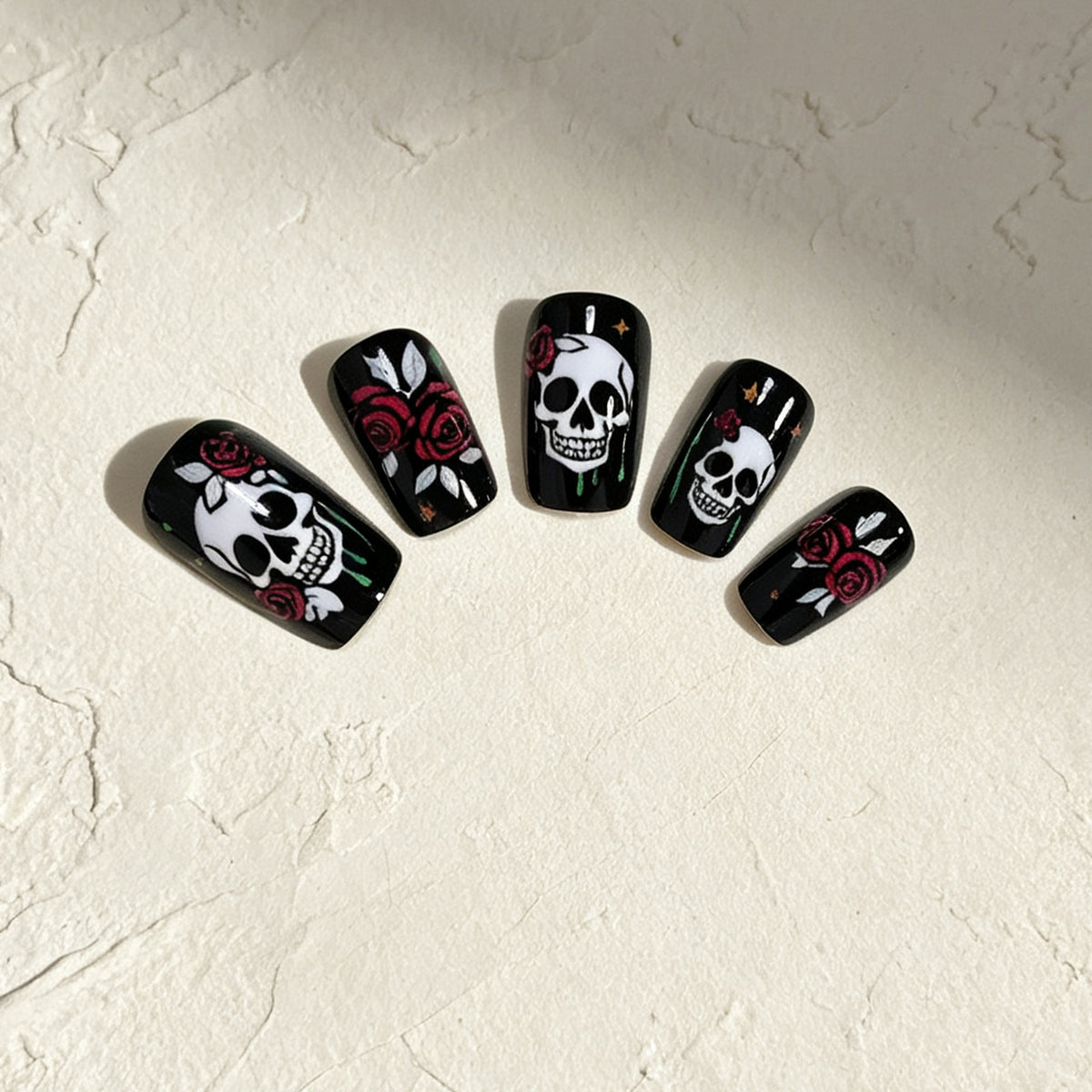 Gothic Skull Nagelkunst Set Brehn