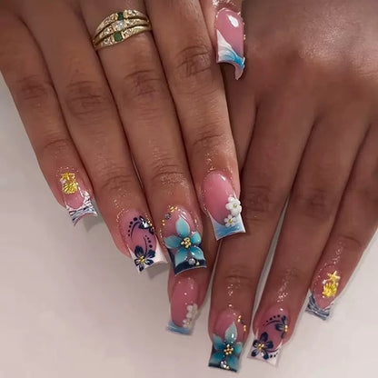 Florale 3D dekorative Nagelkunstverlängerungen Brehn