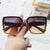 Damen oversized Sonnenbrille mit markantem Rahmen Brehn