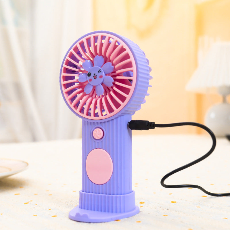 Damen Kompakter Handventilator mit Blumenmotiv Brehn
