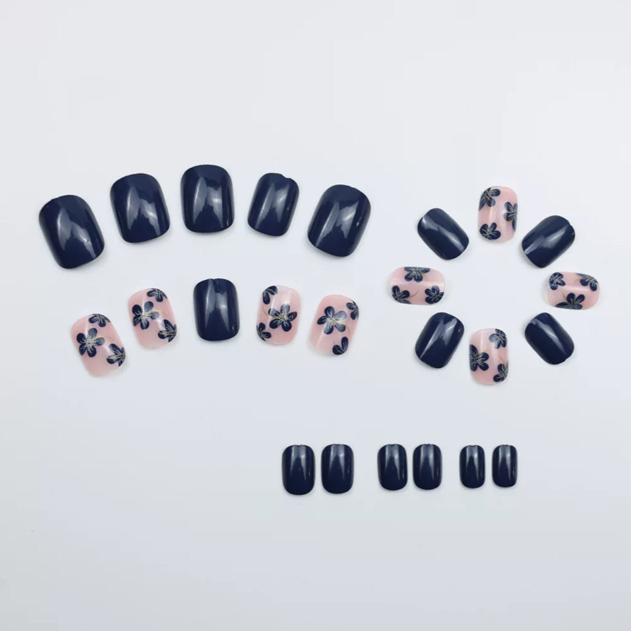 Kunstnägel mit Elegantem Blüten-Design Brehn
