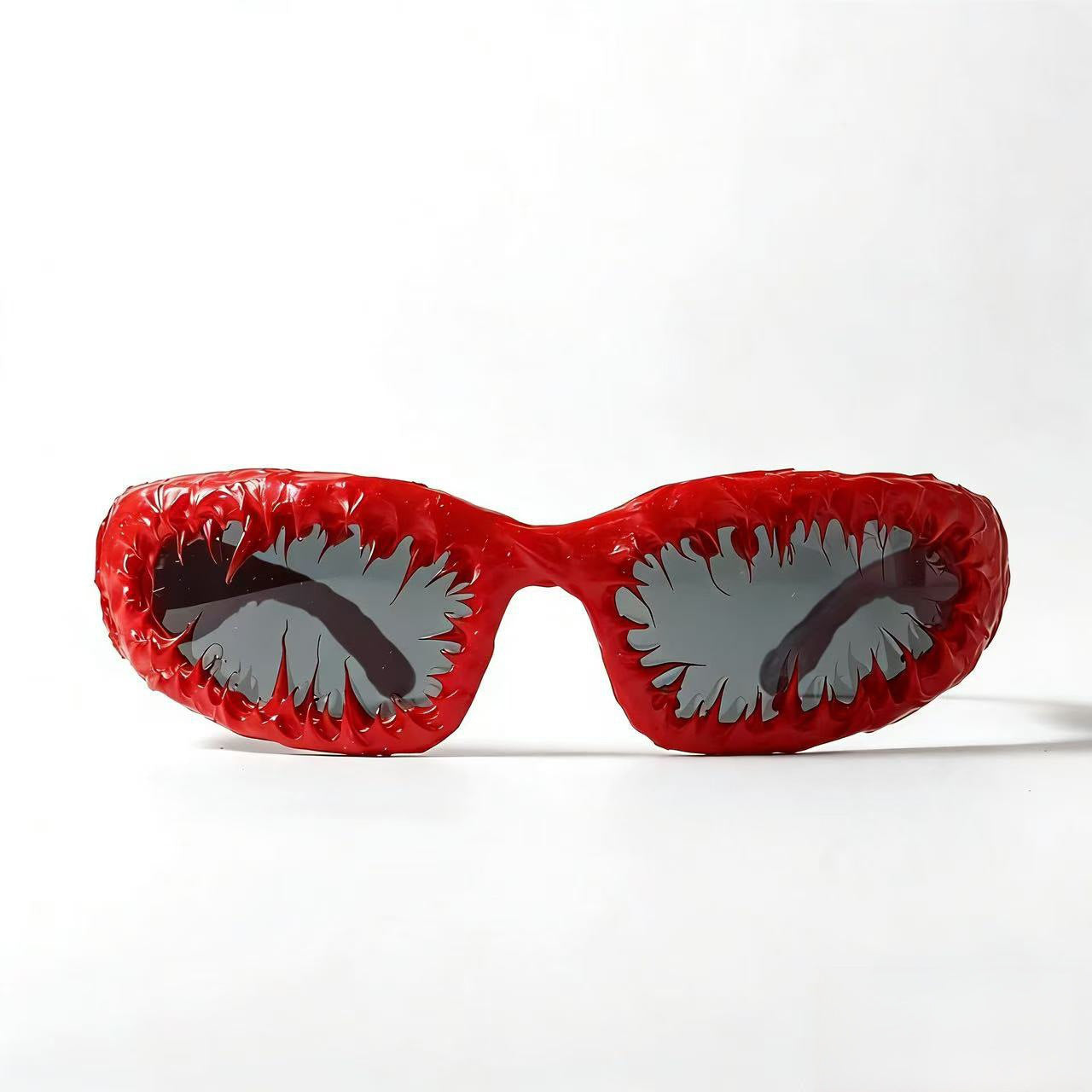 Damen kreative Design-Sonnenbrille mit einzigartigem strukturierter Rahmen Brehn