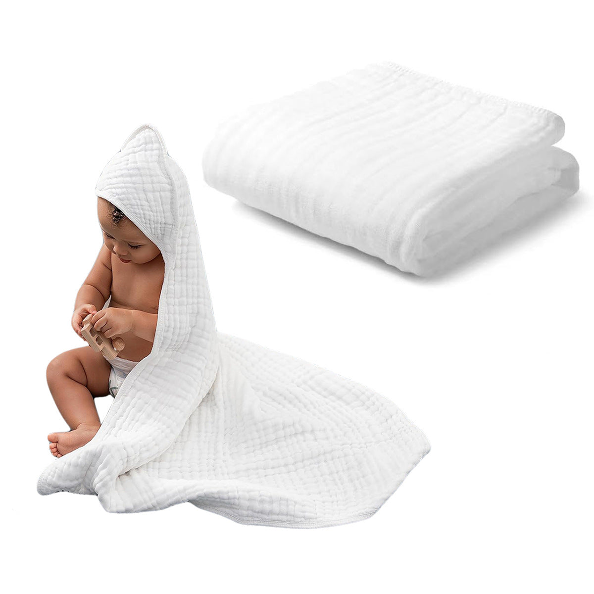 Gemütliches Baumwoll-Badehandtuch Brehn