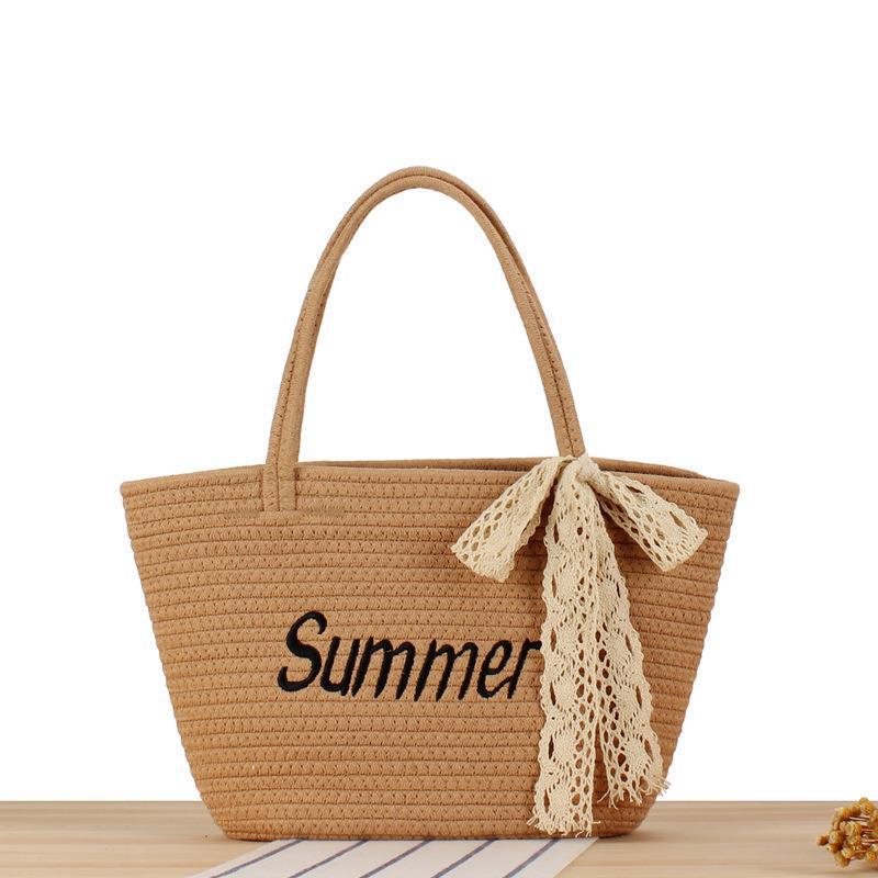Strandtasche Im Modernen Korbmuster Brehn