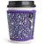 Damen Kaffeebecher Hülle mit Glitzersteinen Brehn