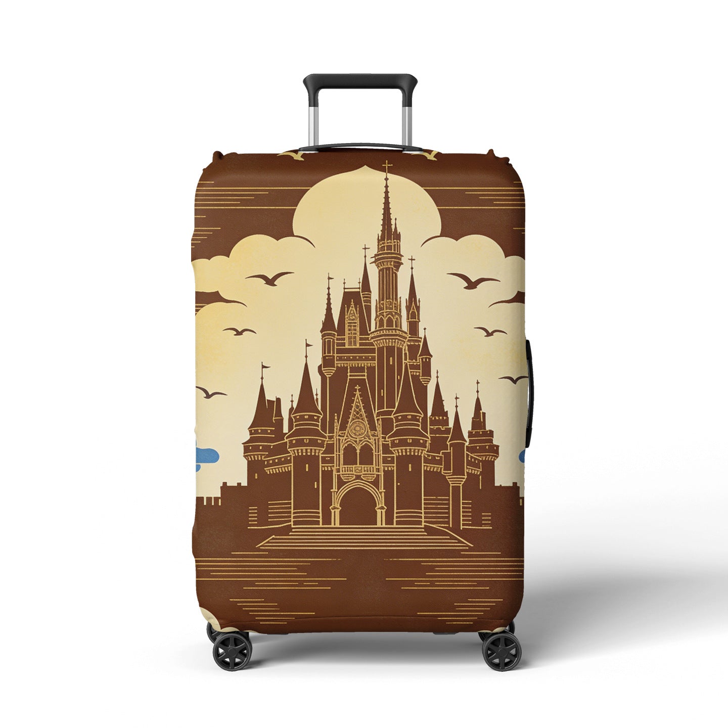 Damen Reise-Trolley Brehn mit elegantem barockem Muster