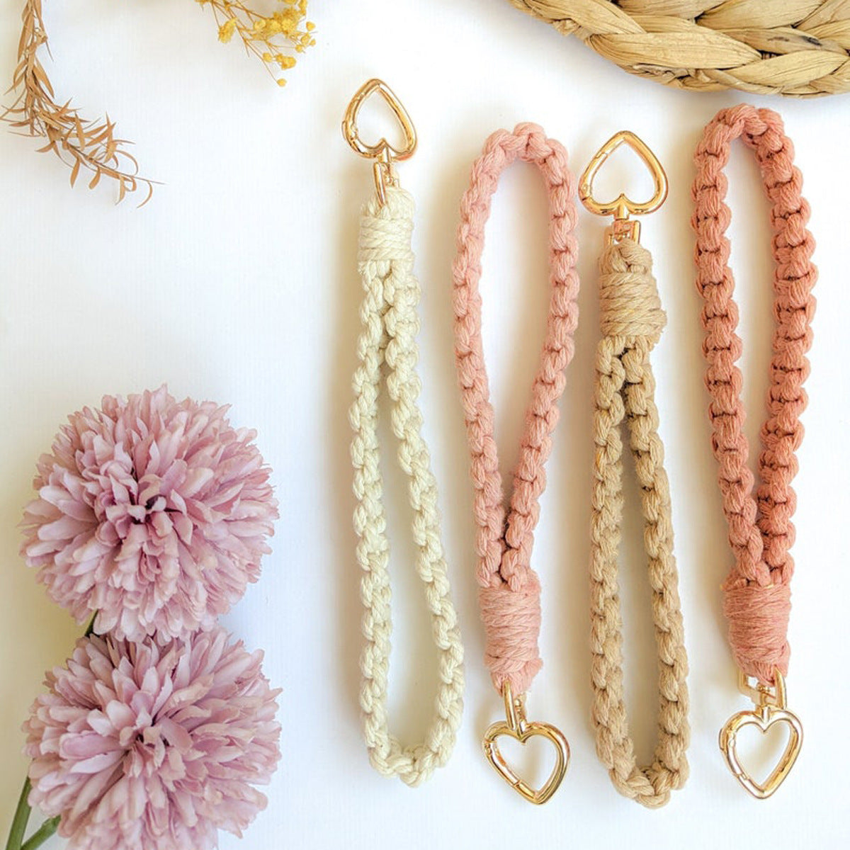 Handgemachter Häkel-Schlüsselanhänger Riemen Brehn
