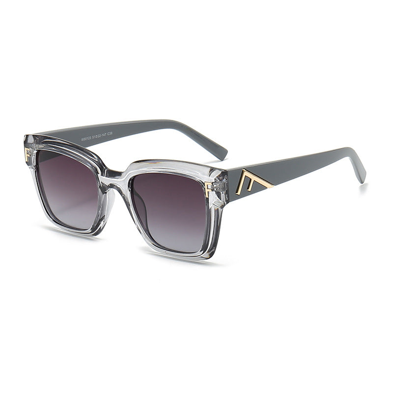 Damen modische quadratische Sonnenbrille mit goldenen Details Brehn