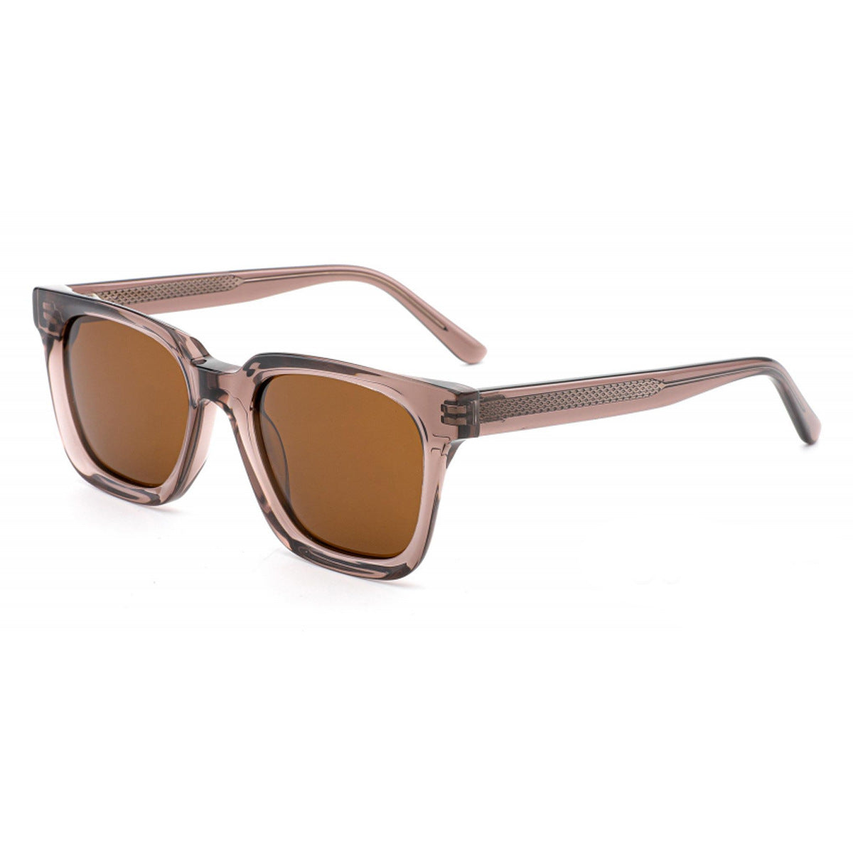 Damen stilvolle Sonnenbrille mit breitem, rechteckigem Rahmen und UV-Schutz Brehn