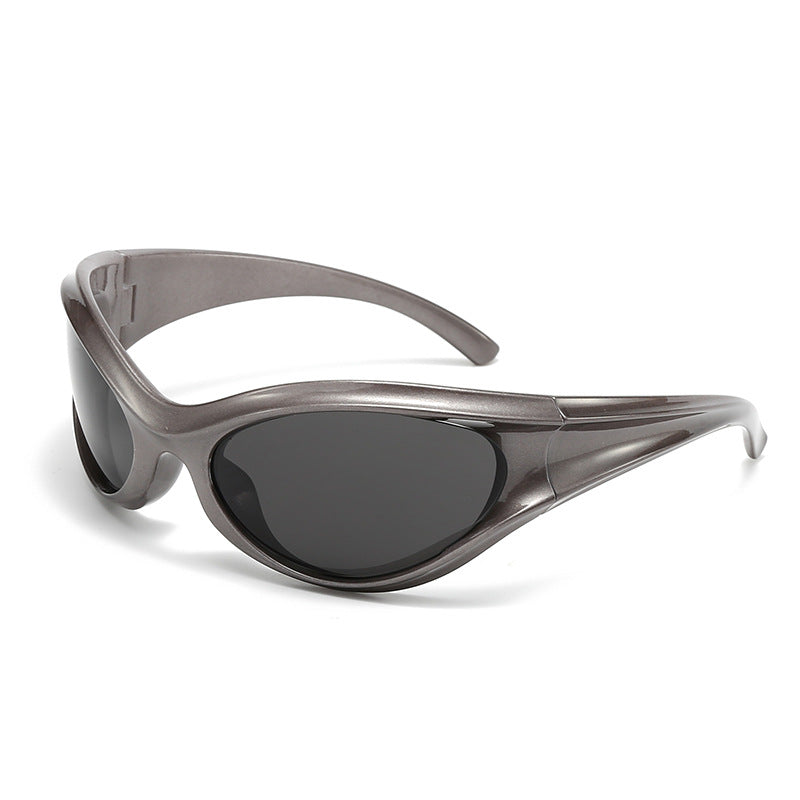 Damen sportliche Sonnenbrille mit aerodynamischem Design und UV-Schutz Brehn