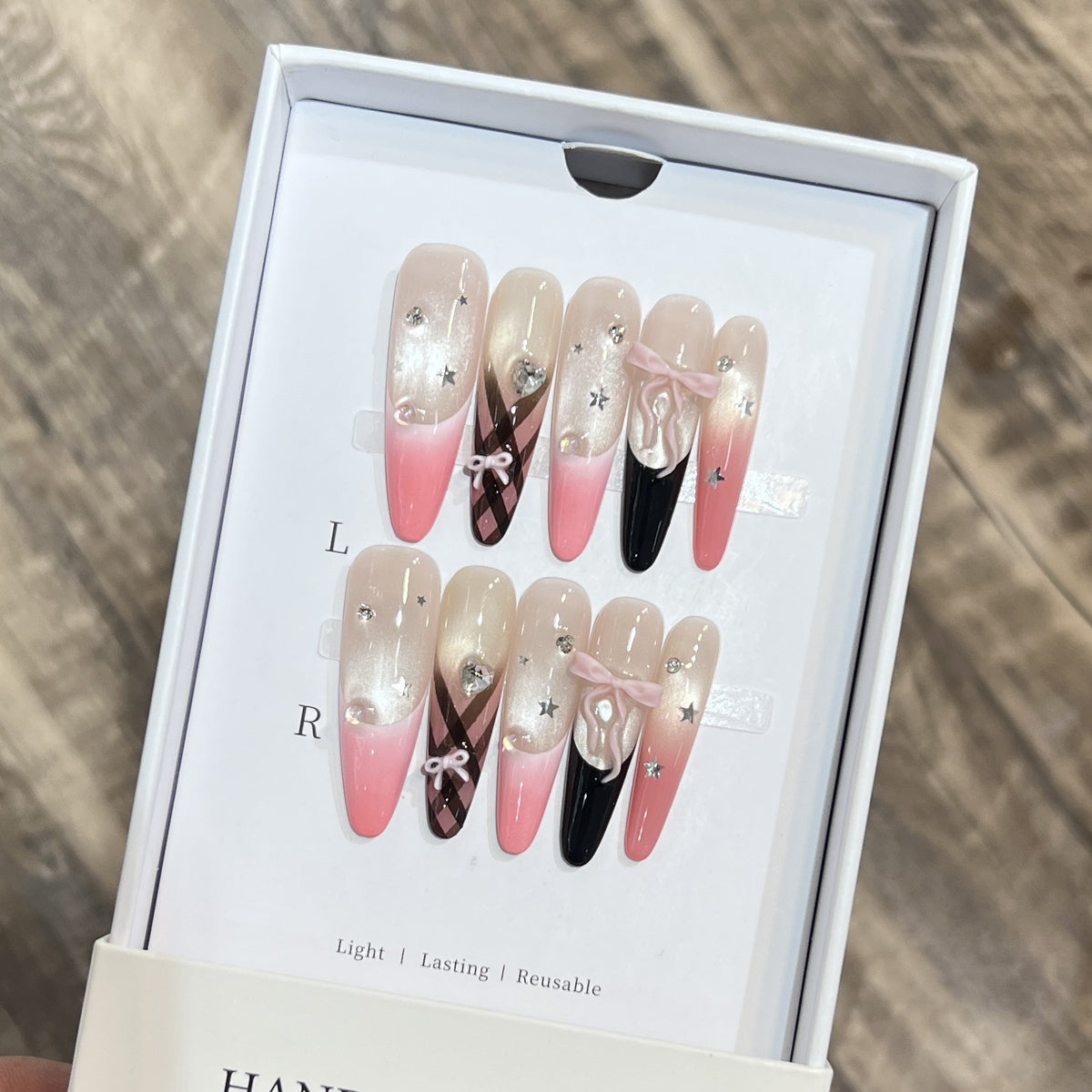 Premium Dekorative Stiletto Drucknagelset Brehn