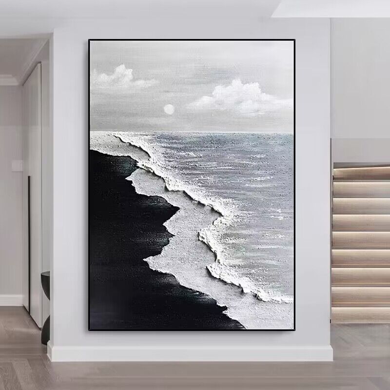 Moderne abstrakte strukturierte Leinwandkunst