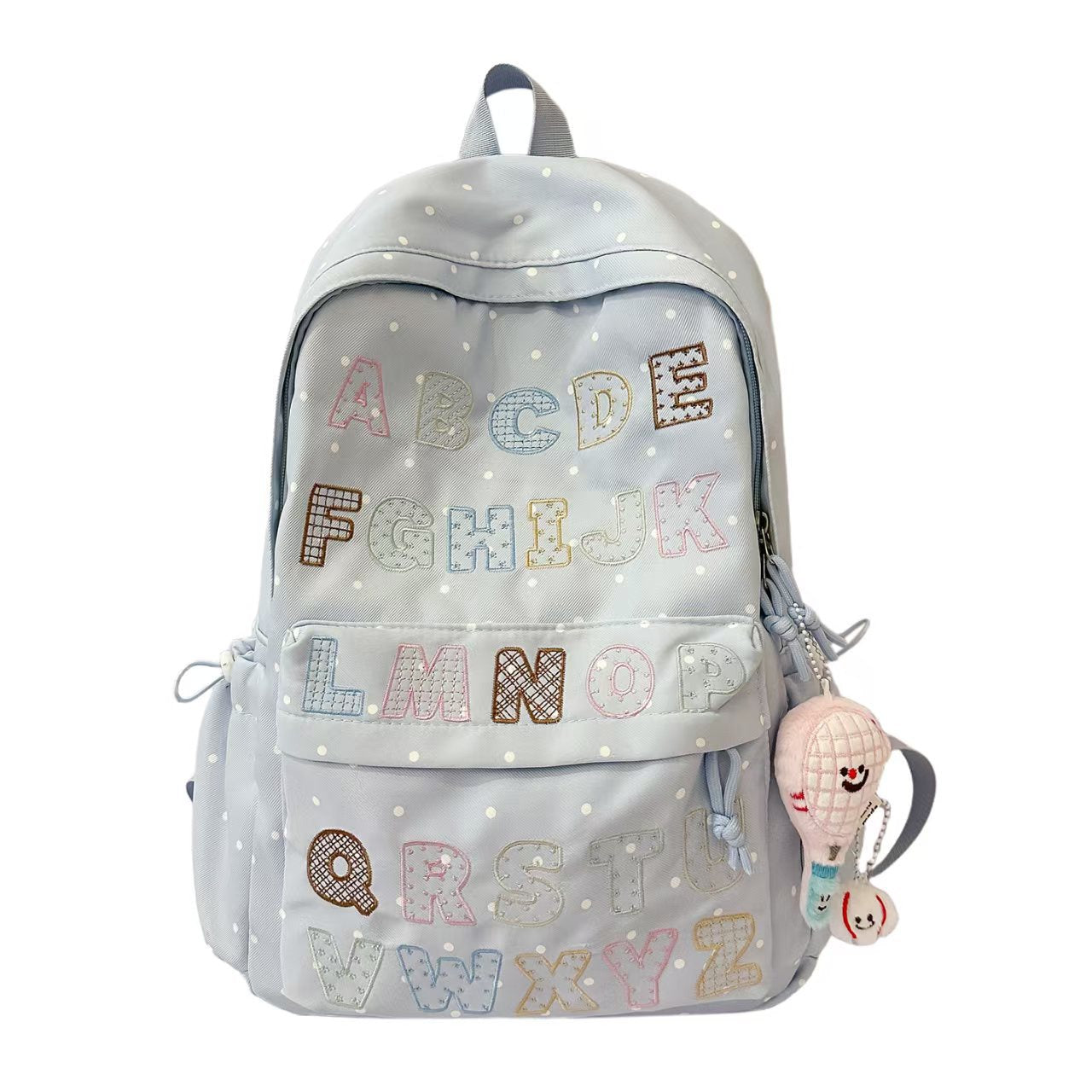Rucksack mit Innovativem Abc-Motiv und Multifunktionalen Taschen Brehn