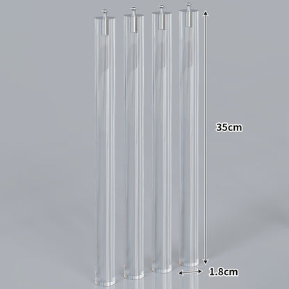Große wandmontierte klare Acryl schwimmende Anzeige-Regalplatte mit vorgebohrten Abstandshaltern