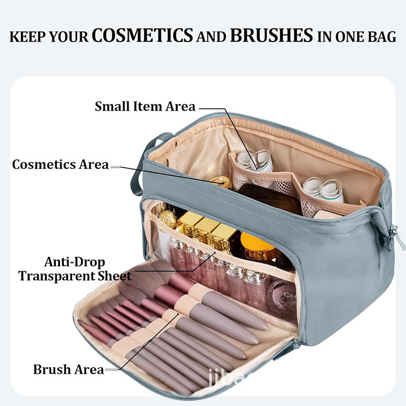 Kosmetik-Organizer Tasche mit Verstellbarem Innenfach Brehn