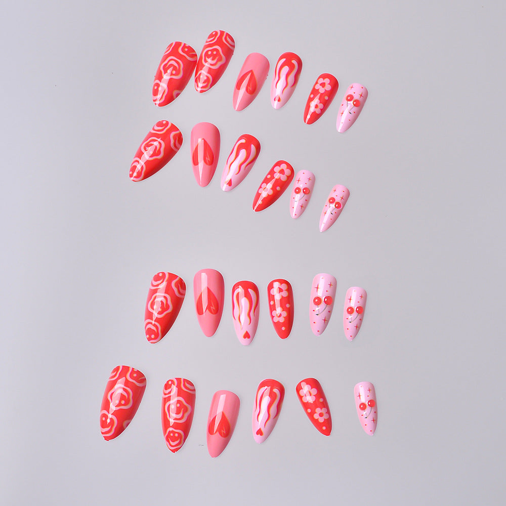 Künstlerisches Press-On Nageldesign-Set Brehn