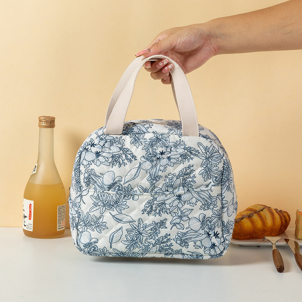 Blumenmuster isolierte Lunch Tasche Brehn