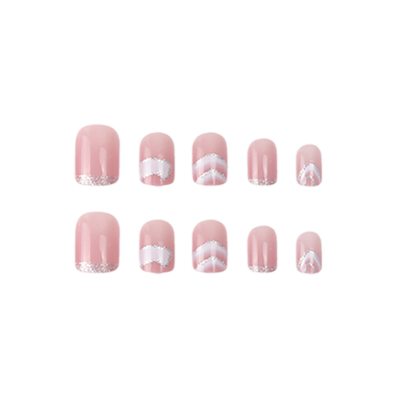 Elegantes Gel Press-On-Nagelset Brehn