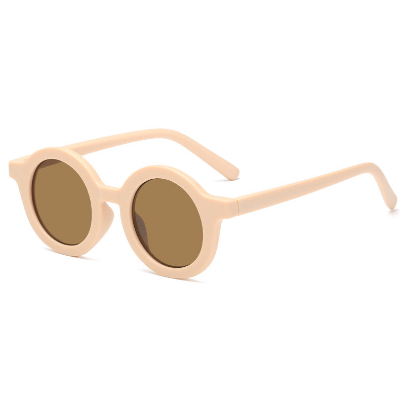 Damen runde Sonnenbrille mit robustem Design und UV-Schutz Brehn