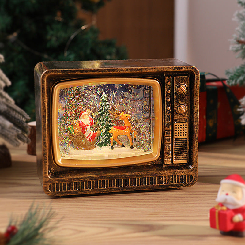 Nostalgische Schneekugel Fernseher Brehn