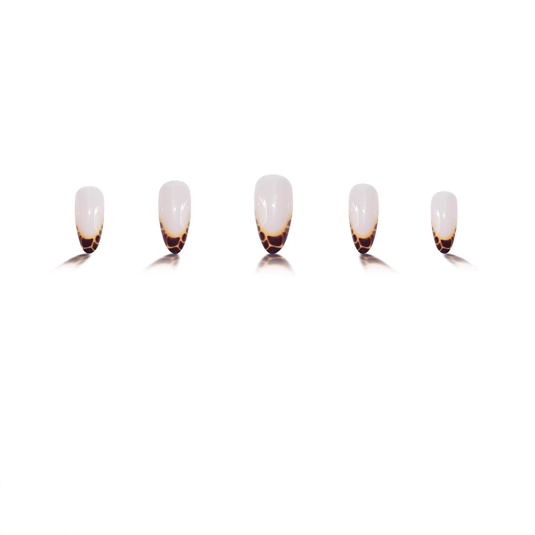 Exquisite Floral Design Stiletto Nails Brehn