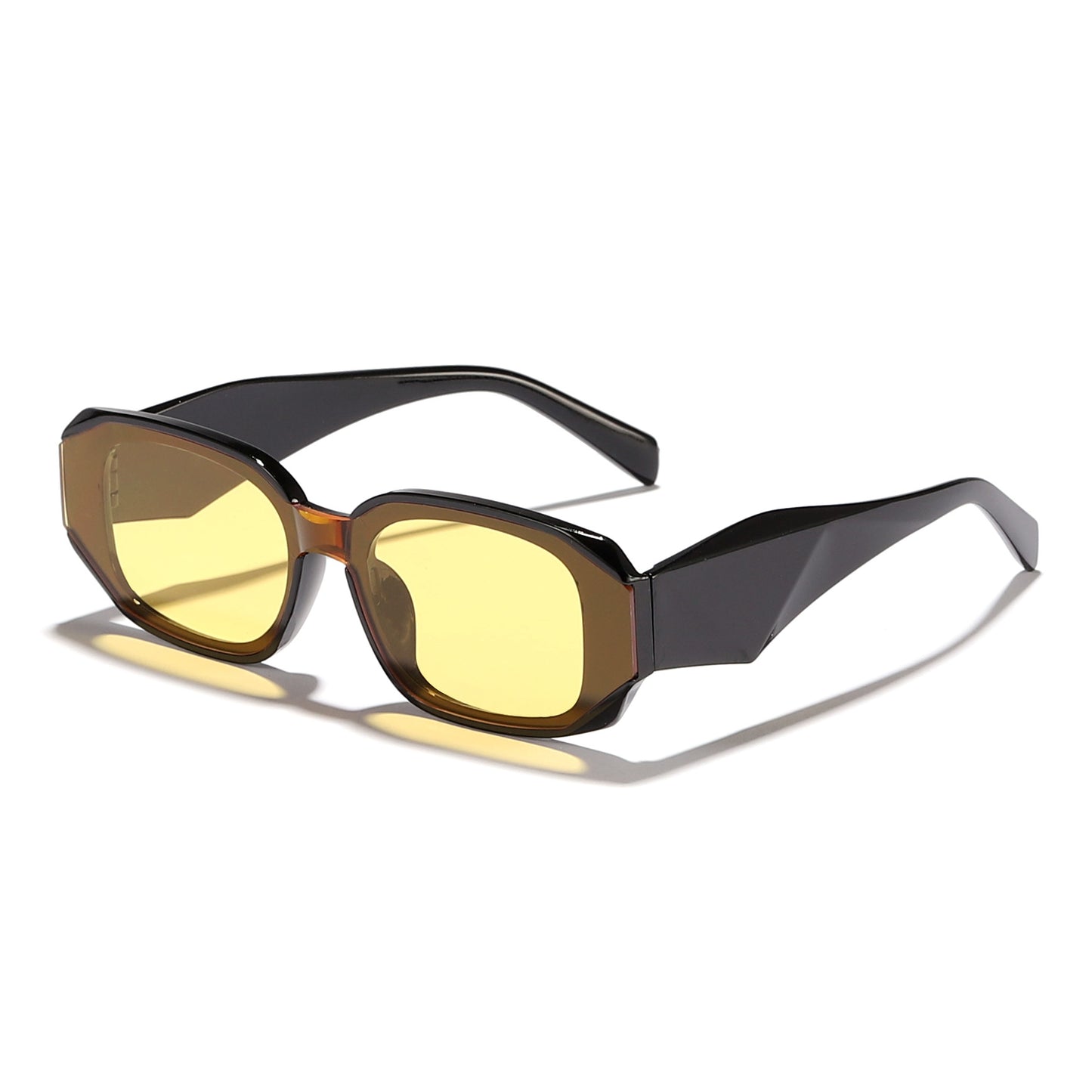 Damen modische Sonnenbrille im kantigen Design mit UV-Schutz Brehn