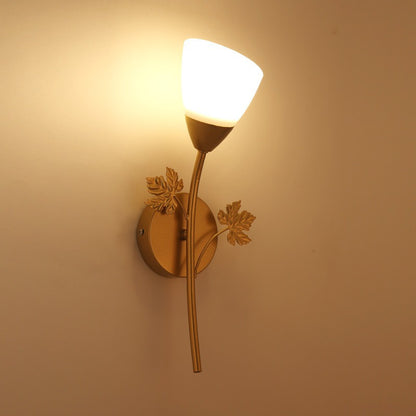 Dekorative Blatt Wandlampe