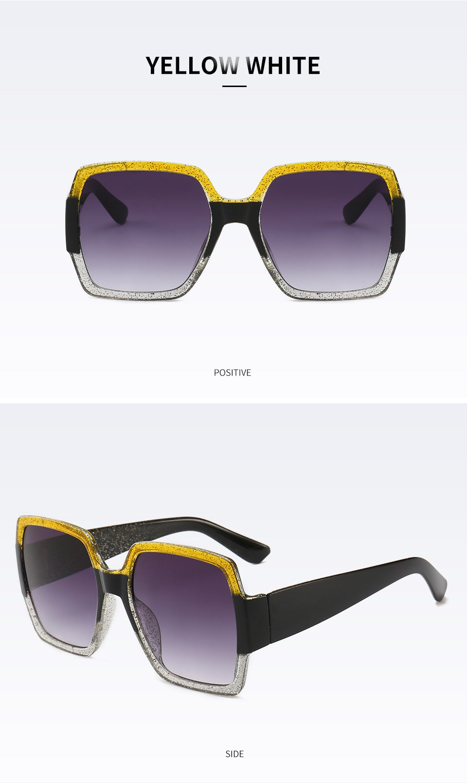 Funkelnde geometrische Rahmen Sonnenbrille Brehn