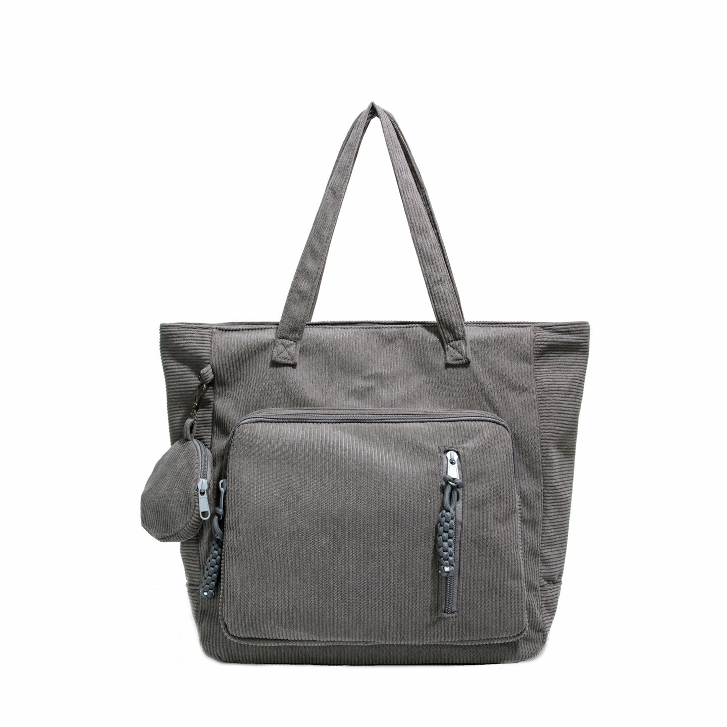 WoSpacious Mehrfach-Taschen Canvas Einkaufstasche Brehn