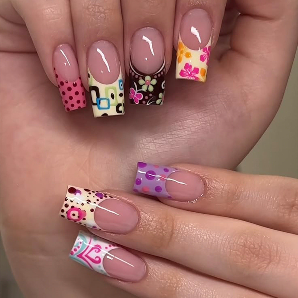 Künstlerische Acryl Nageldesigns Brehn