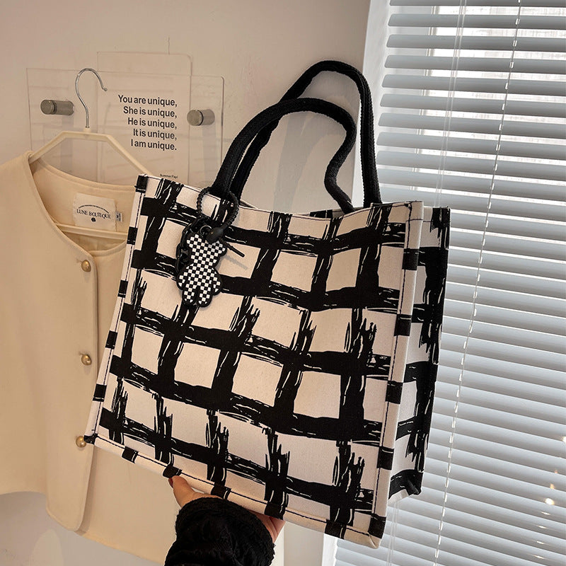 Stylische Canvas-Shopper Tasche