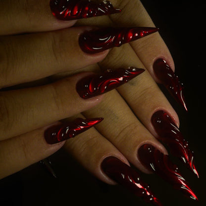 Skulptierte Stiletto Nagelverzögerungen Brehn
