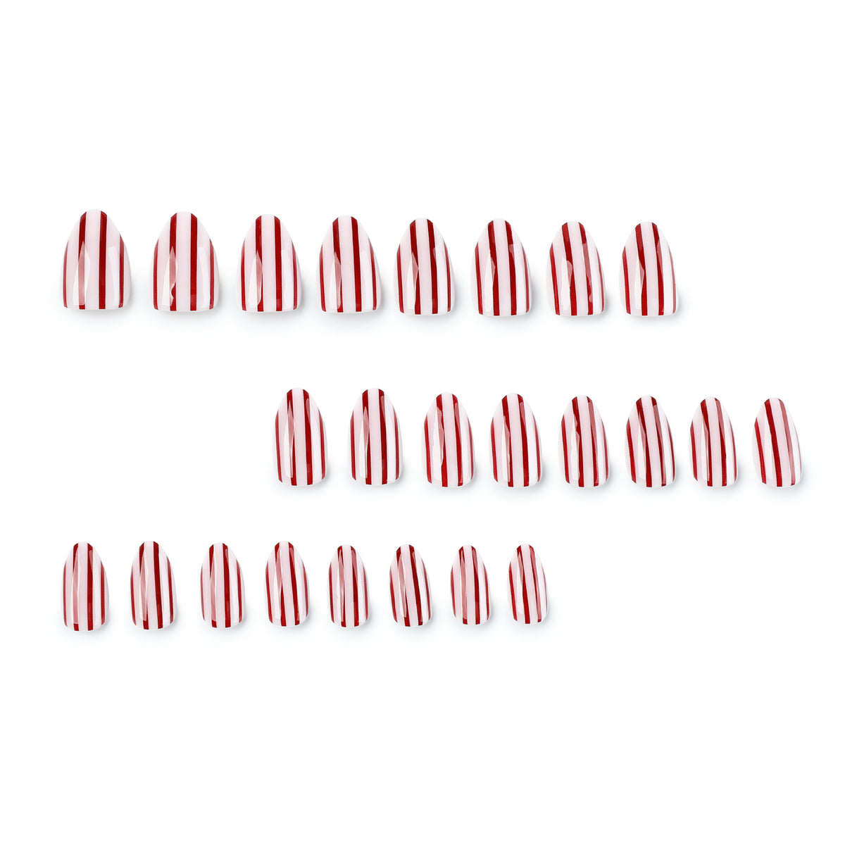 Kunstvolle Nailart mit gestreiftem Design Brehn