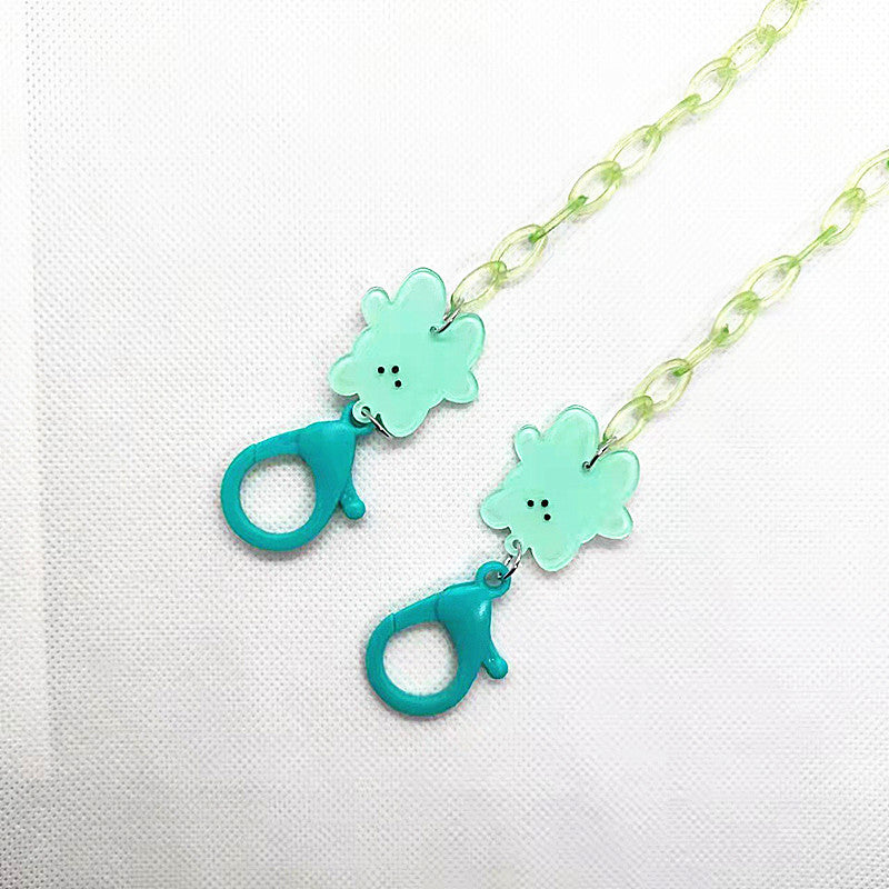 Verspielte Brillenhalterkette mit Blumenmotiv Brehn