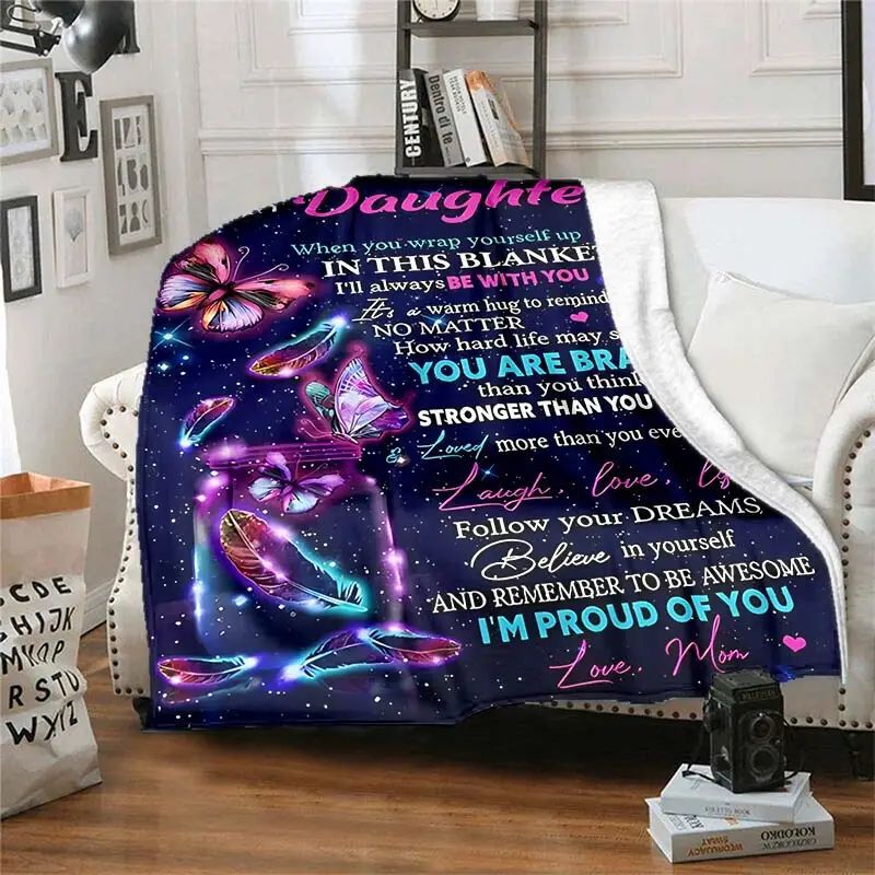 Inspirierende Fleece-Decke