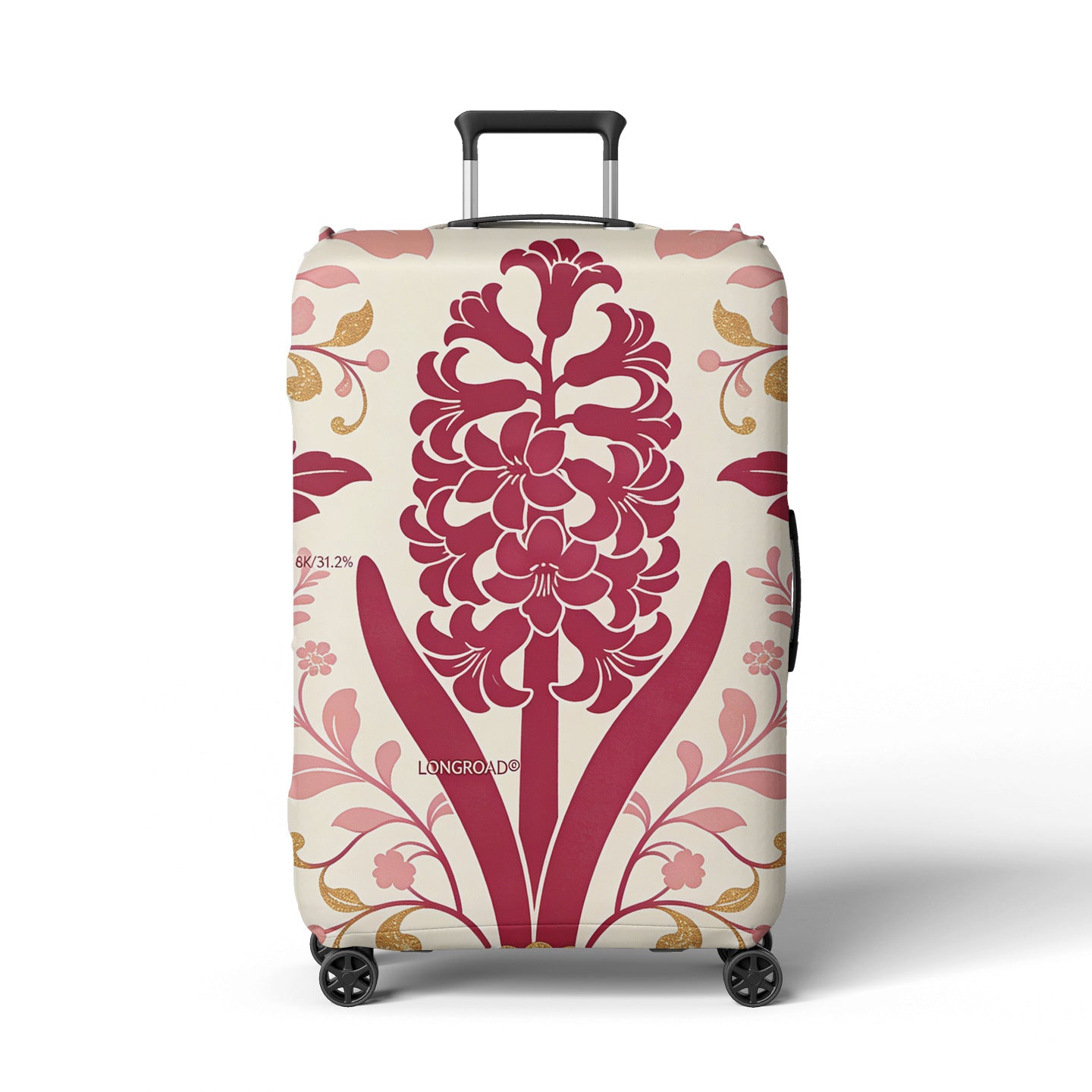 Damen Kofferhülle mit floralem Lavendel-Muster Brehn