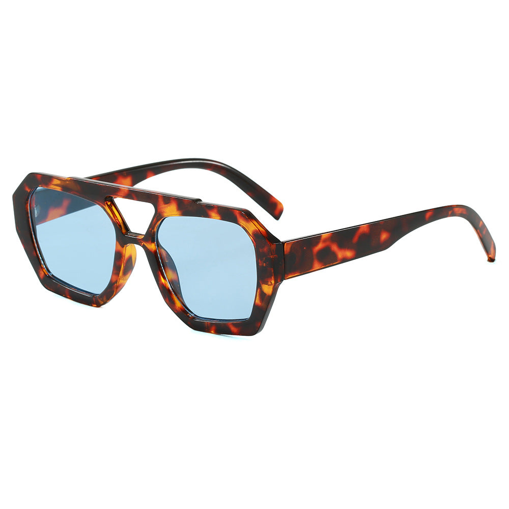 Damen geometrische Sonnenbrille im extravaganten Design Brehn