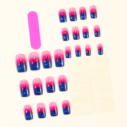 Funkelnde Ombre Nagelkunst-Erweiterungen Brehn