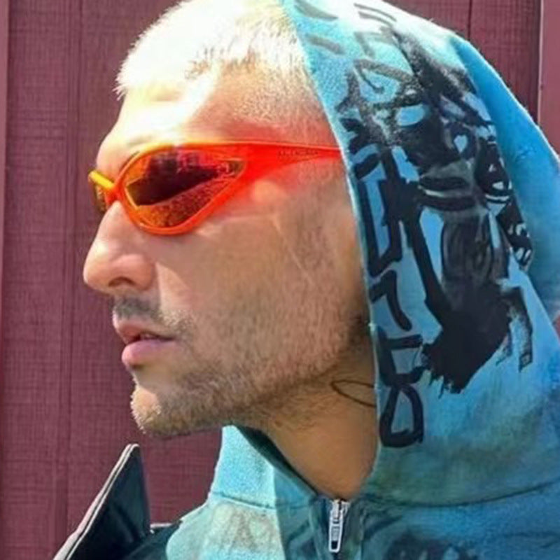 Damen sportliche Sonnenbrille mit aerodynamischer Form und UV-Schutz Brehn