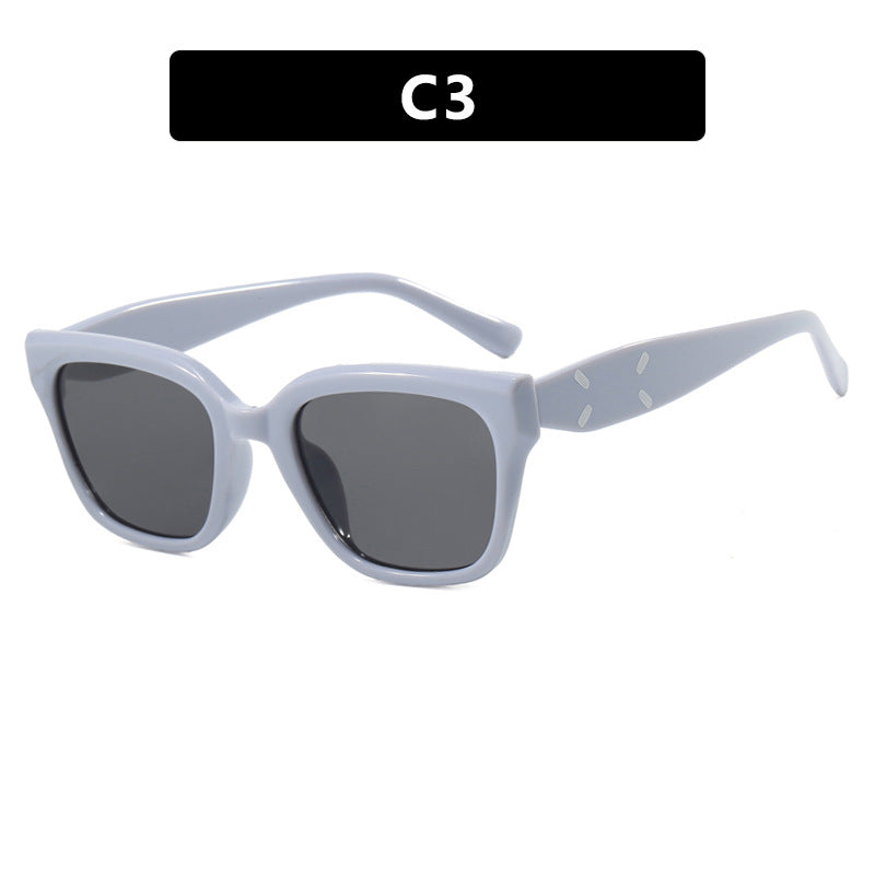 Damen modische quadratische Sonnenbrille mit UV-Schutz und elegantem Kunststoffrahmen Brehn
