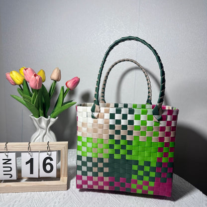 Geflochtene Handtasche mit Stabilen Griffen Brehn