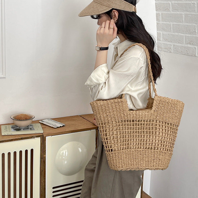 Damen Geflochtene Shopper Tasche Brehn